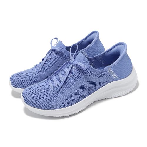 Skechers 休閒鞋 Ultra Flex 3.0 Slip-Ins 女鞋 藍 白 避震 套入式 懶人鞋 健走鞋 149710PERI