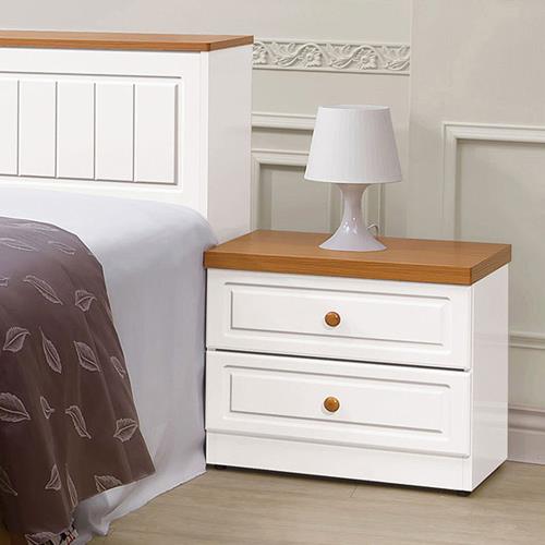 Boden-米爾1.7尺鄉村風床頭櫃/二抽收納櫃/置物櫃