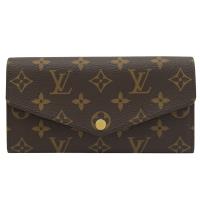 Louis Vuitton LV M60531 新版經典老花信封扣式發財長夾.咖