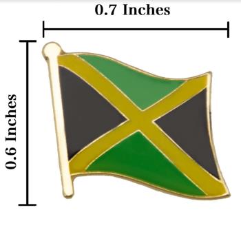 【A-ONE】Jamaica 牙買加國家 紀念胸針 國家別針 紀念胸章 國旗胸針 紀念胸徽 金屬胸徽 遊學