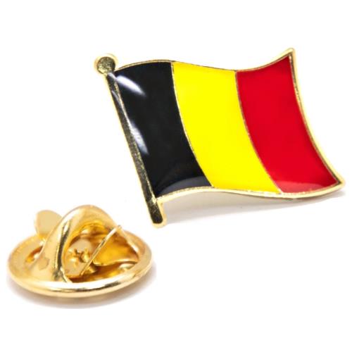 【A-ONE】Belgium 比利時 國旗 徽章 別針 國旗配飾 紀念徽章 國慶 辨識 造型 時尚