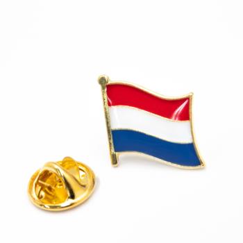 【A-ONE】Netherlands 荷蘭國旗 國徽別針 金屬飾品 國旗別針 國徽胸章 國旗胸針 精美 遊學