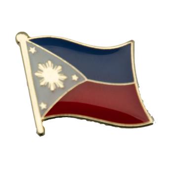 【A-ONE】Philippines 菲律賓紀念飾品 國旗飾品 國旗別針 紀念品 國旗徽章 紀念別針