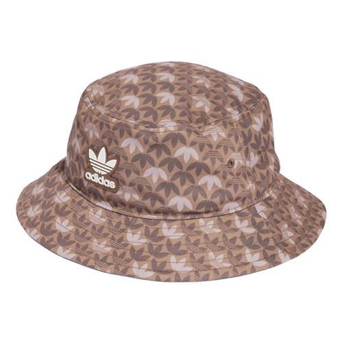 Adidas 帽子 漁夫帽 滿版 三葉草 咖【運動世界】IU0044