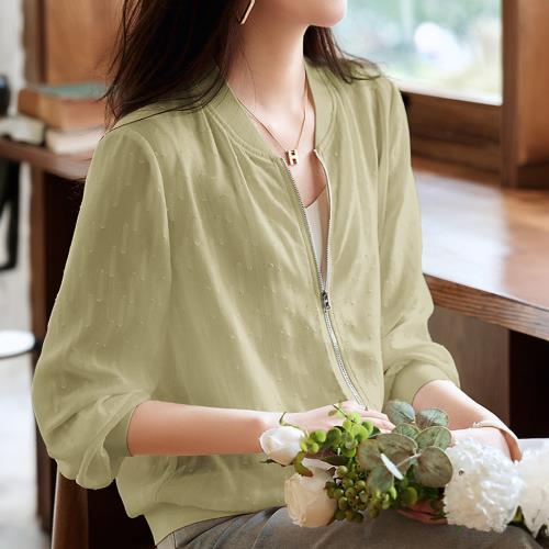 【LANNI 藍尼】★輕薄百搭棒球外套(休閒/透氣/女裝)