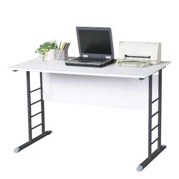 【Homelike】馬克120cm書桌-白色加厚桌面