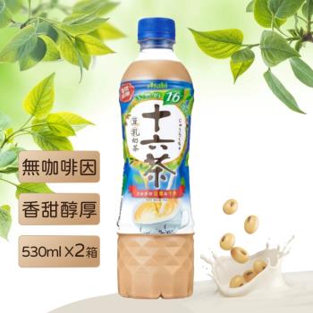 【ASAHI 朝日】十六茶零咖啡因豆乳奶茶(530ml*24入)-2箱