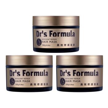 《臺塑生醫》Dr’s Formula高效修護髮膜180g*3入
