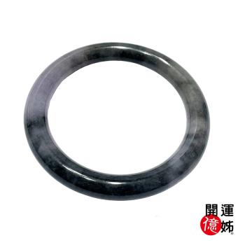 【A1 寶石】天然緬甸紫烏雞翡翠手鐲-內徑60mm(附證書BG-5757)