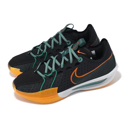 Nike 籃球鞋G.T. Cut 3 EP Swoosh Squad 男鞋黑綠橘穩定DV2918-001