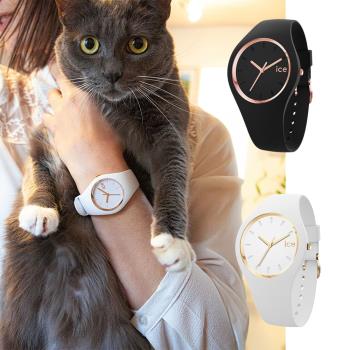 【ICE WATCH】Glam華麗系列 簡約小錶面粉嫩霧面舒適純色 三針矽膠腕錶 Miyota星辰機芯