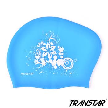 TRANSTAR 純矽膠泳帽-止滑顆粒防靜電-長髮專用