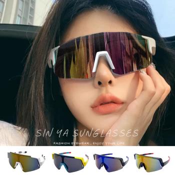【SINYA】大框防爆運動太陽眼鏡 頂規戶外運動眼鏡 防撞擊/防滑/抗UV400 S517