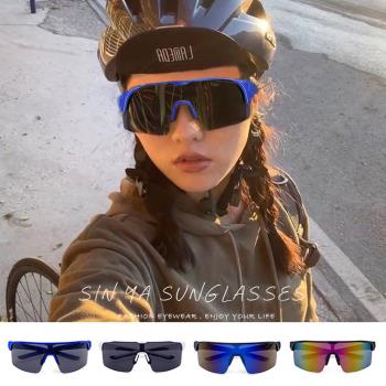【SINYA】輕量運動眼鏡 戶外墨鏡 抗UV400/PC防爆鏡片/安全防護/防撞擊/防滑 N515