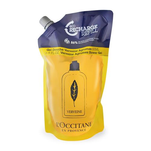LOCCITANE 歐舒丹 果漾馬鞭草沐浴膠補充包(500ml)-百貨公司貨