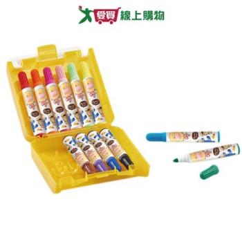 奶油獅 塑盒12色彩色筆 BLM-12 筆 彩色筆 文具 上色 繪畫 繪圖 美勞 美術【愛買】