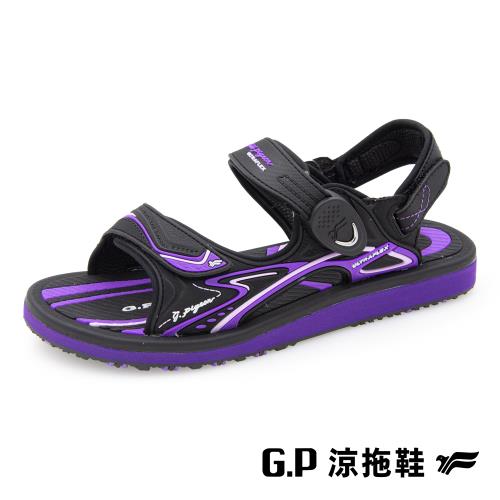G.P 女款高彈力舒適磁扣兩用涼拖鞋G9571W-紫色(SIZE:35-39 共三色) GP