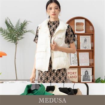 現貨【MEDUSA 曼度莎】Icare 口袋裝飾羽絨背心 - 4色（F）｜背心外套 羽絨 多色