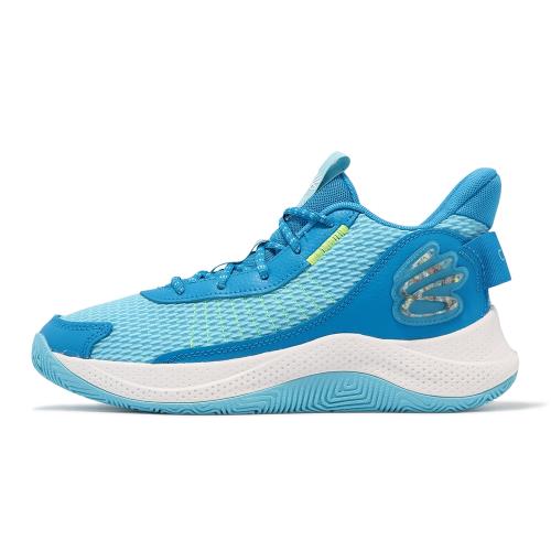 Under Armour 籃球鞋Curry 3Z7 男鞋藍白Curry 咖哩子系列緩衝高