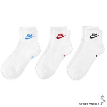 Nike 襪子 短襪 3入組 紅藍黑【運動世界】DX5074-911