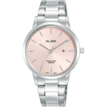 ALBA 雅柏 簡約時尚氣質腕錶/粉紅X銀/32mm (VJ22-X399P/AH7BV1X1)