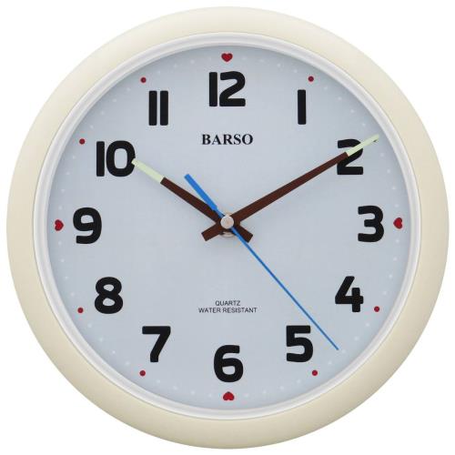 BARSO BS-809日系防水座掛兩用鐘 浴室鐘 廚房鐘