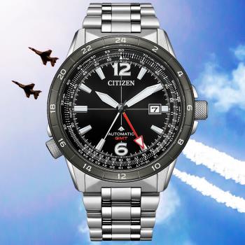 CITIZEN星辰 PROMASTER系列 台灣限量100只 GMT兩地時間 機械腕錶 NB6046-59E