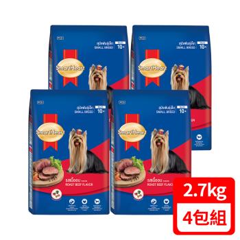 SmartHeart 慧心犬糧-小型犬配方-多種口味選擇 2.6-2.7kg x4包(成箱出貨)
