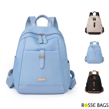 【Rosse Bags】流行日常文青女孩外出休閒旅行背包(現+預 黑色／米白色／藍色)