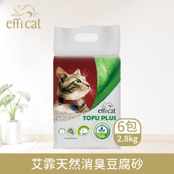 Efficat 艾霏天然消臭豆腐砂 6袋(2.8kg/袋)