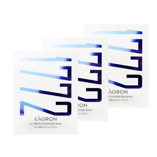 EAORON澳容 1772鉑金水光面膜(3盒/15片)