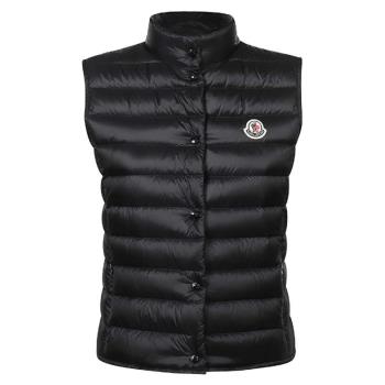 【MONCLER】女款 品牌LOGO 按扣羽絨背心-黑色 (0號、1號、2號、3號) 1A1020053048999-N