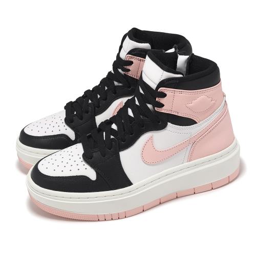 Nike 休閒鞋 Wmns Air Jordan 1 Elevate High 粉紅 黑 厚底 增高 AJ1 DN3253-061
