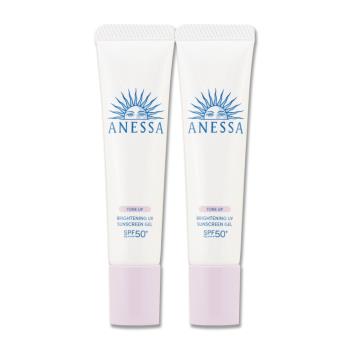 【SHISEIDO 資生堂】安耐曬美光燈潤色防曬凝膠N 15g x 2
