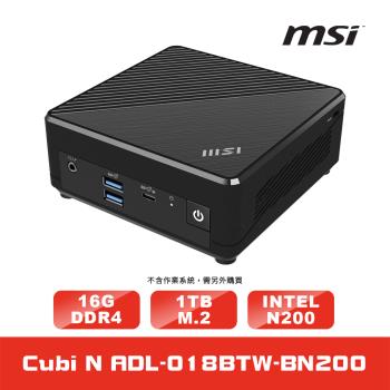 MSI微星 Cubi N ADL-018BTW-BN200(16G+1TB SSD)