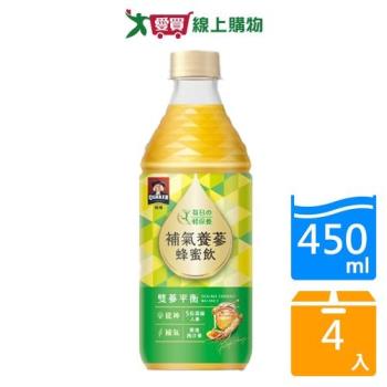 桂格補氣養蔘蜂蜜飲450mlx4【愛買】