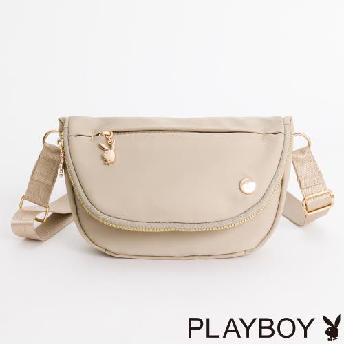PLAYBOY - 斜背包 Vigorous系列 - 卡其色