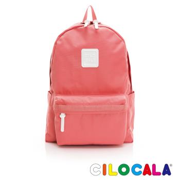 【CILOCALA】亮彩尼龍防潑水後揹包-大-(寶石紅)