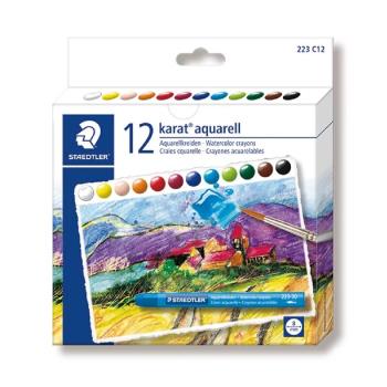 【STAEDTLER 施德樓】設計家水性蠟筆12色組 MS223 C12
