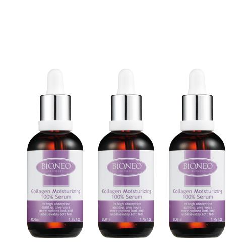 【Bioneo 德國百妮】膠原蛋白彈力元素50mlX3(萃取深海魚膠原蛋白 肌膚豐潤 維持彈性 大容量)