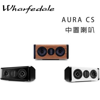 Wharfedale AURA CS 是英國經典 Hi-Fi 品牌推出的旗艦中置喇叭，採用 2 音路設計與 27x90mm AMT 氣動高音單體，頻率響應 56Hz~22KHz，靈敏度 88dB，阻抗 8Ω，適合劇院音響系統。尺寸 252x615x(300+52)mm，重 18.6kg，支援 25~150W 功率輸入，提供隨機播放與重複模式，配備聲音輸入線，完美提升家庭劇院立體聲效果。中國製造，1 年保固，NCC 認證 CCAP21LP2980T9。