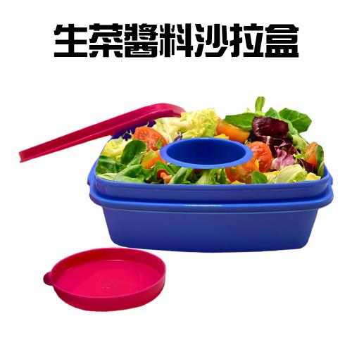 生菜醬料沙拉盒隨機色/輕食/水果/鮮蔬盒/保鮮盒/餐盒