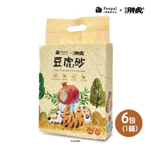 【Peepal x 我不是胖虎】豆虎砂(豆腐砂) 豆腐貓砂-2.4kg 6包/箱