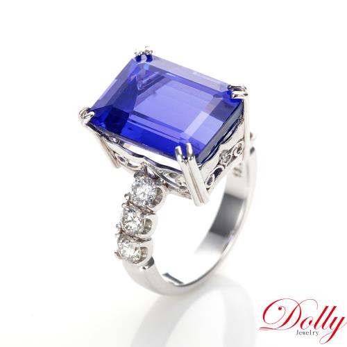 Dolly 18K金 天然丹泉石13克拉鑽石戒指