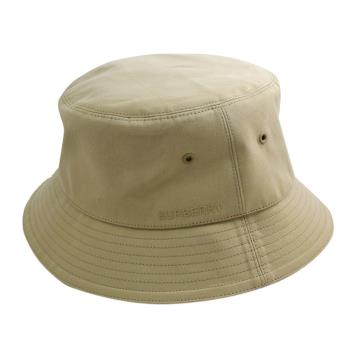 BURBERRY 8048770 品牌電繡LOGO棉質漁夫帽.卡其