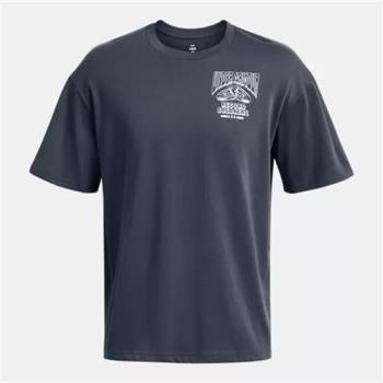 Under Armour UA 短袖上衣 男裝 棉 歐規 灰【運動世界】1382857-044