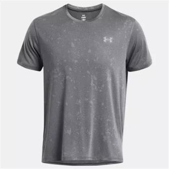 Under Armour UA 短袖上衣 男裝 排汗 反光 歐規 灰【運動世界】1382586-024