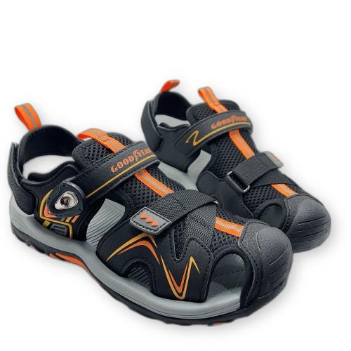 固特異男大童護趾涼鞋