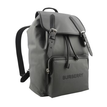 BURBERRY Aviator Rucksack 尼龍及皮革軍旅後背包(炭灰色)