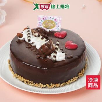 愛維爾6吋巧克力慕斯蛋糕/個 【愛買冷凍】